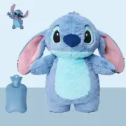 Stitch Hot Water Bottle Bag Winter Warmer Cover Plush Fluffy Kids Gift Practical