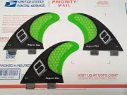 Shapers s3 surfboard Fins fits FCS small thruster tri 3 Fin honeycomb Carbon