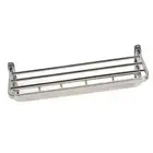 Double Towel Rack Foldable Stainless Steel Wall Mount Towel Shelf W/Movable AU
