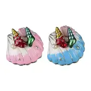 Shell Shape Jewelry Box Trinket Storage Box for Necklaces Earrings Charms