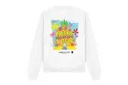 SpongeBob SquarePants Unisex Adult Friends Pineapple Sweatshirt (White) - UTTV12674
