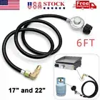 6FT Propane Hose & Propane Elbow Adapter RV Kit for Blackstone 17"/22" Griddle