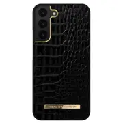 Ideal Of Sweden Atelier Wallet Case (Suits Galaxy S22 Plus) - Neo Noir Croco