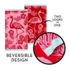 Renee Taylor 2 Pack Jacquard Velour Large Beach Towel 100 x 180 cms Pink