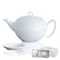 在飛比找momo購物網優惠-【smith&hsu】新意宮廷-茶壺(含點心碟)