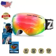 Detachable Lens OTG Ski Goggles for Diverse Winter Sports - UV Protection