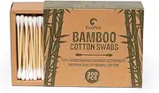 Bamboo Cotton Swabs 200 Count | Biodegradable & Organic Wooden Cotton Buds | Double Tipped Ear Sticks | 100% Eco-Friendly & Natural | Perfect for Ear Wax Removal, Arts & Crafts, Removing Dust & Dirt