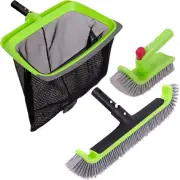 Sepetrel Deluxe Swimming Pool Cleaning Kit Including Rubber Edge Skimmer Net,17.