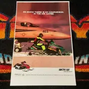‘05 ARCTIC CAT FIRECAT SNOWMOBILE Poster semi vintage sled (No Comparison.)