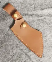 for 7.3x15.5cm blade kitchen cleaver chopper bag scabbard sheath leather W157