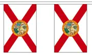 FLORIDA U.S. STATE 3 metre BUNTING 10 FLAGS flag USA AMERICA AMERICAN