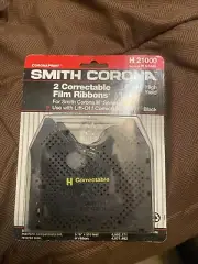 NEW Smith Corona 2 Correctable Film Ribbons H 21000 for H Series Black