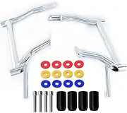 HCmotorku Saddlebag Guard Crash Bar Tip Over Saddle bag Crash Bar Fit for Harley Touring Street Glide FLHX Road Glide FLTRX Road King FLHR Electra Glide Ultra Limited CVO 2009-2024 Chrome