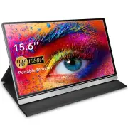 Portable Monitor 15.6 Inch 100% sRGB HDR IPS FHD USB-C Laptop HDMI Computer