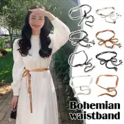 Ethnic Woven Belt Skirt Retro Waist Chain Bohemian Decor Rope Pants Belt Tide