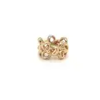 Authentic Pandora 14k Pure Gold Trinity Open Vine Petal Charm