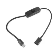 Portable Type C Charging Cable USB C Extender with Power Control Switching