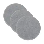 3 Pack Round Diatomite Drink Coasters 10inch, Dark Gray