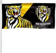 AFL Richmond Tigers Pole Flag Large 1800x900mm Licensed (Pole not Included)