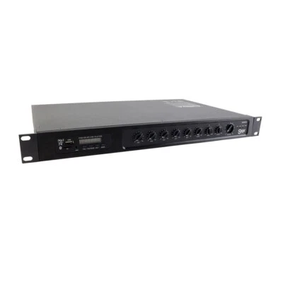 Saga 120W RMS P.A. Amplifier (4 Mic-Line Inputs, Aux, BT,USB,FM Tuner,MP3)-NEW