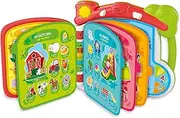 Clementoni - Baby Scopro The World in 100 Interactive, 1 Year Electronic Speaking Book for Children, Educational Book, Bilingual, Tactile Sound, Teaches Italian and English, Learn New Words
