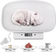 Pet Scale,Household Animal Balance with Soft Ruler,Multifunction Electronic Dog Scales,Measure Accurately Weight Steelyard,Kitchen Weigher,for Small Dogs,Cats,Crawl Pet