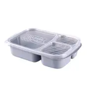 3Pcs Square Three-Layer Thermal Box Lunch Box(Blue)