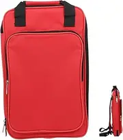 ERINGOGO Drumstick Storage Pouch Portable Mallet Organizer Bag for Drumsticks Instruments Ergonomic Design with Comfortable Straps Spacious Capacity for Musicians Red Oxford