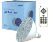 Bulbs in Pool & Spa Lights, Remote Control, 14-Light Show. 35-Watt Color