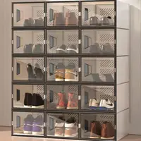 在飛比找樂天市場購物網優惠-鞋盒收納 鞋盒收納盒透明抽屜式塑料鞋子鞋櫃收納神器家用簡易鞋