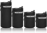 [NEEWER] 4X Lens Case Lens Pouch Bag with Thick Protective Neoprene for DSLR Camera Lens (Fit for Canon, Nikon, Sony, Olympus, Panasonic) Includes: Small, Medium, Large, XL Size