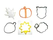 FALL NATURE AUTUMN LEAF ACORN PUMPKIN TURKEY OWL COOKIE CUTTER USA PR1531