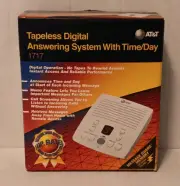 AT&T Tapeless Digital Answering System Machine with Time/Day 1717 NEW