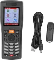 Barcode Scanner, 2.4GHz Wireless Barcode Reader, CCD Red Light Scanner, 2.2in Display Data Collector, Handheld POS Scanning Device