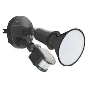 Sanders LED Flood Light with Sensor in Black