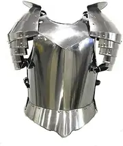NAUTICALMART Medieval Times Shoulder Guard Steel Breastplate One Size Fits Most Silver