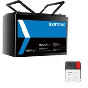 Gentrax 12V 100Ah Lithium Battery + SRNE VoltX 60A MPPT Solar Charge Controller