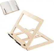Book Stand,Book Holder,Cookbook Stand Desk Portable Sturdy Lightweight Bookstand,Book Holders for Reading Hands Free