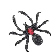 [Fuuxtci] Spider Rings Halloween Favors,Goth Rings Jewelry - Spider Rings Finger Ring Adjustable Open Ring Jewelry Decor for Cosplay Props Accessories