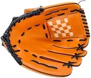 HUIJINCHAOSHI Baseball Gloves, Thickened Adult Hit Catching Softball Baseball Gloves, Unisex, Brown. Baseball Gloves