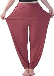 [LovinPet] Women’s Plus Size Lounge Pants – High Waisted Wide Leg Pajama Bottoms for Sleep, 2XL to 7XL, Soft Viscose Blend