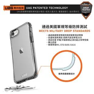 UAG 透明殼 軍規 防摔 手機殼 plyo 系列 防摔殼 適用於iphone 2022 SE3 SE2 7 8