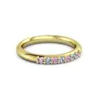 Pink Tourmaline Gemstone 925 Sterling Silver Eternity Ring Size 7 For Women