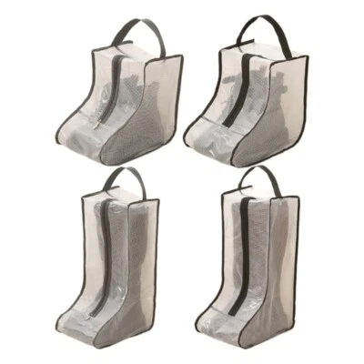 2Sets Boot Bag for Traveling Dustproof Waterproof Shoe Bag High Boot Storage Bag
