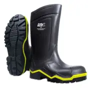 Polly Boot Rubber Composite Toe + PR Midsole RUBBER Outsole Boots Black/Yellow