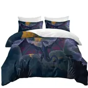 Cool Fantasy Art Lightning and Thunder Dragon Quilt Cover