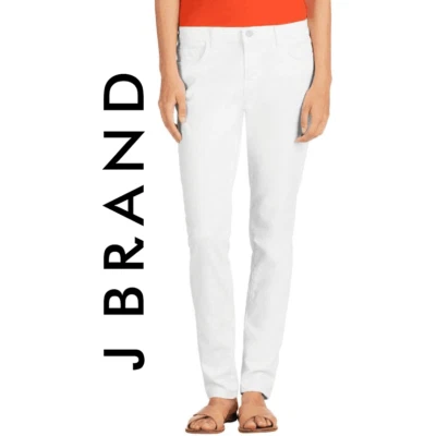 NWT -J Brand White 'Ellis' Low Rise Straight Jeans - Size 29