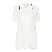 [3.1 Phillip Lim] Short Sleeve Polo With Poplin Shirting Layer