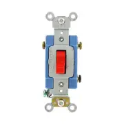 15 Amp Industrial Grade Heavy Duty 3-Way Toggle Switch, Red