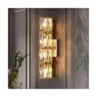 Crystal Wall Sconces Lighting, Modern Gold Wall Light Fixture, Elegant Vanity...